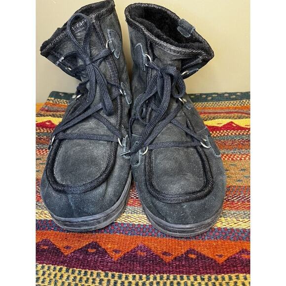 Mens EMU Australia black sheepskin boots Mens Size 11/Women’s 12 - Picture 5 of 9
